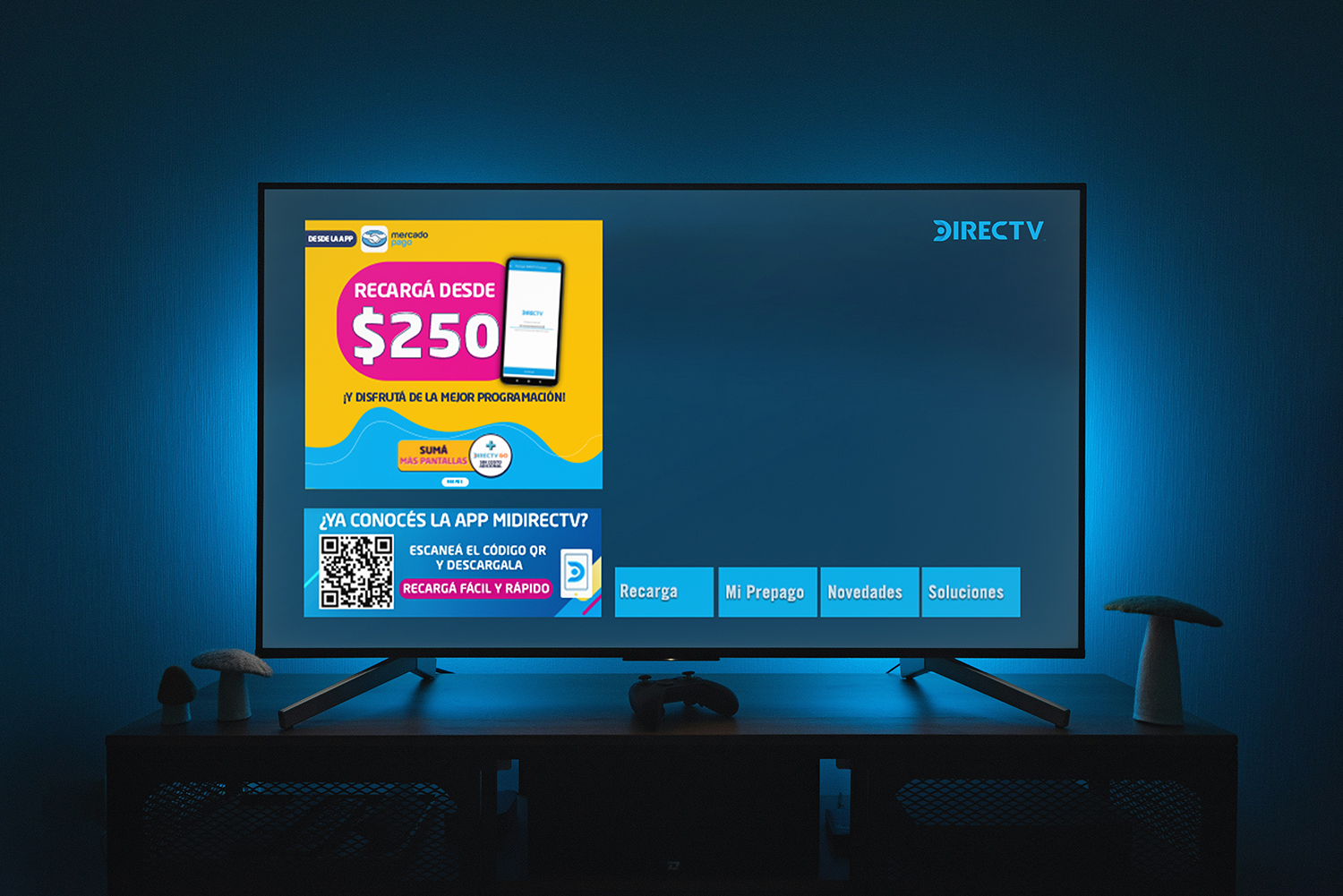 DirecTV set-top box interface