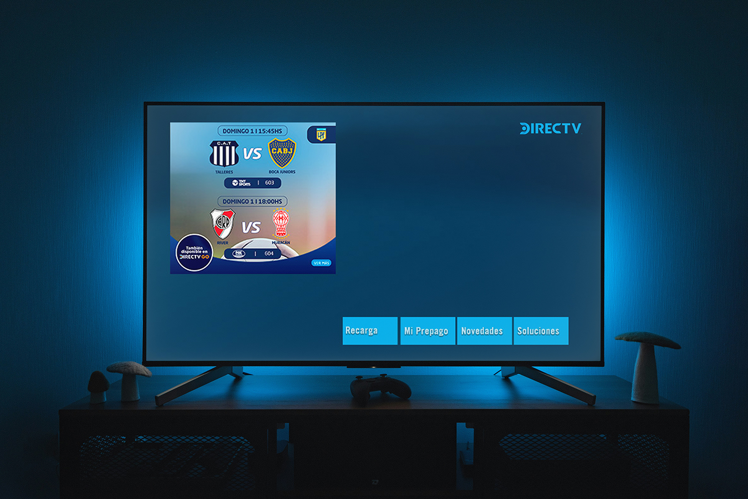 DirecTV set-top box interface